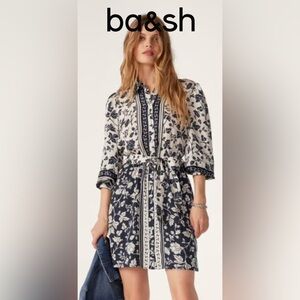 Ba&sh Women's Floral Navy Dress